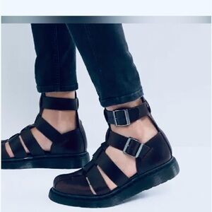 Dr. Martens Geraldo Black Ankle strap Sandal